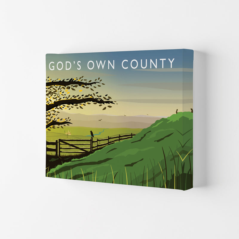 Gods Own County (Landscape) Yorkshire Art Print Poster by Richard O'Neill Canvas