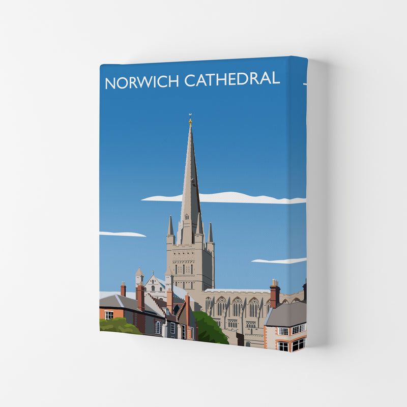 Norwich Cathedral Art Print by Richard O'Neill Canvas