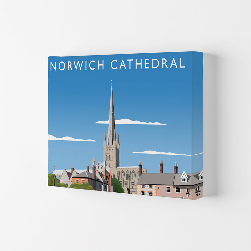 Norwich Cathedral Art Print by Richard O'Neill Canvas