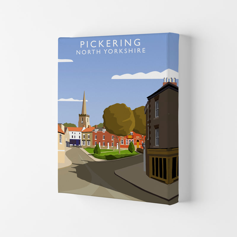 Pickering (Portrait) by Richard O'Neill Yorkshire Art Print, Travel Poster Canvas
