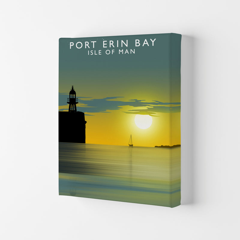 Port Erin Bay Isle of Man Art Print by Richard O'Neill Canvas