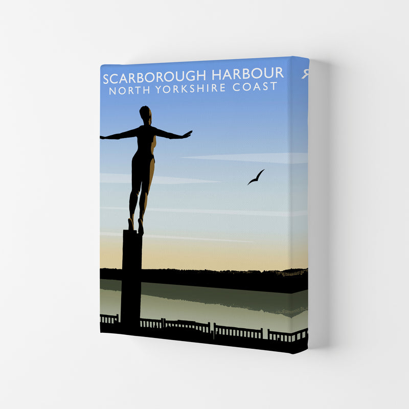 Scarborough Harbour (Portrait) by Richard O'Neill Yorkshire Art Print Canvas