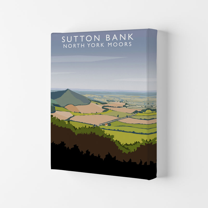 Sutton Bank (Portrait) by Richard O'Neill Yorkshire Art Print, Travel Poster Canvas