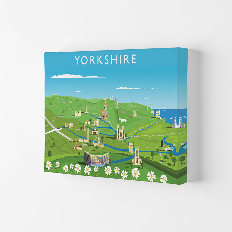 Yorkshire Framed Digital Art Print by Richard O'Neill Canvas