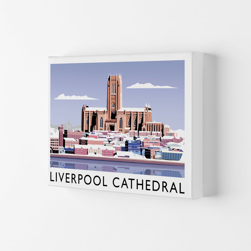Liverpool Cathedral In Snow by Richard O'Neill Canvas