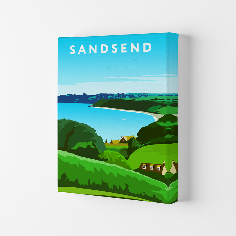 Sandsend2 Portrait by Richard O'Neill Canvas