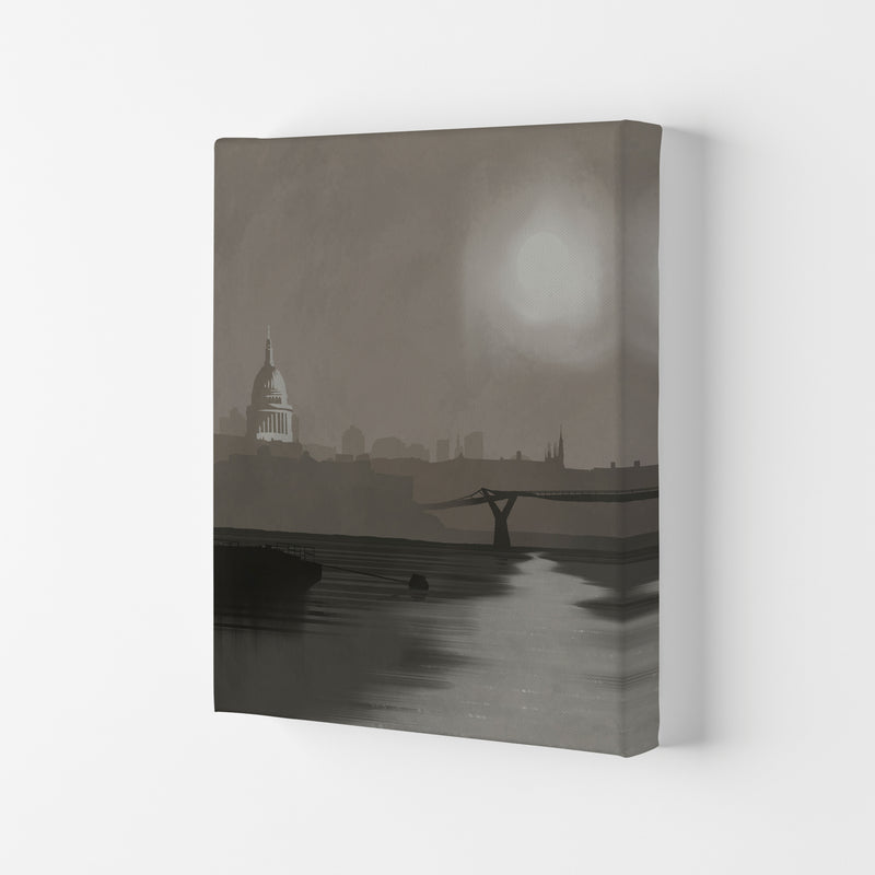 St. Paul's In Fog Travel Art Print by Richard O'Neill, Framed Wall Art Canvas