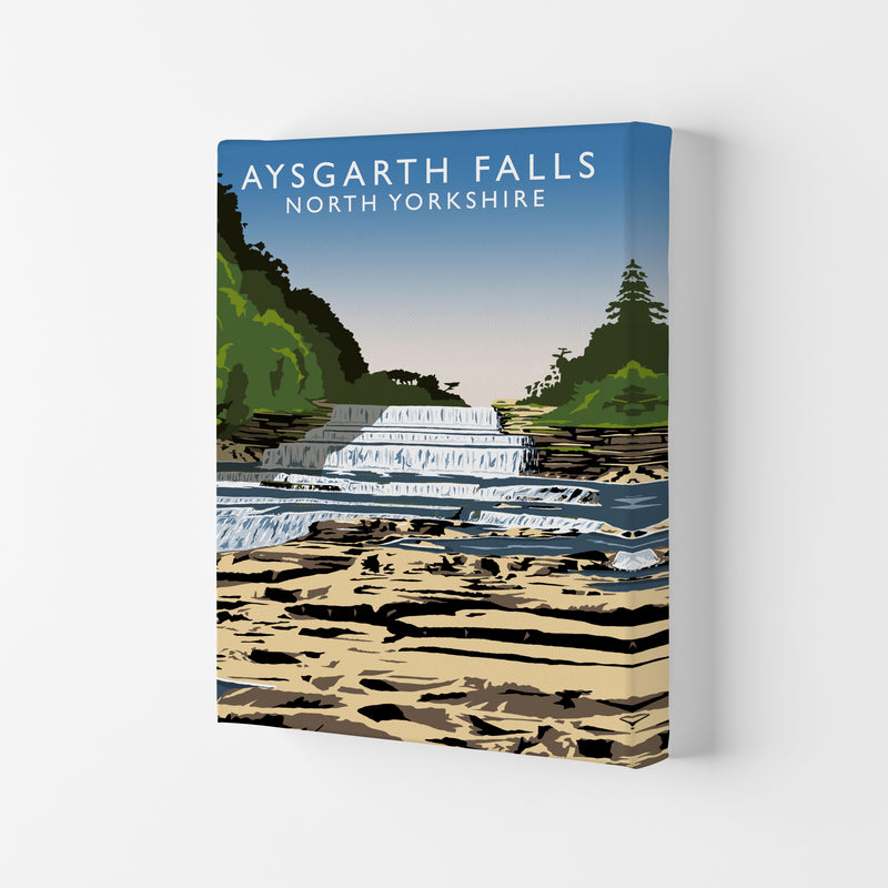 Aysgarth Falls2 Portrait by Richard O'Neill Canvas
