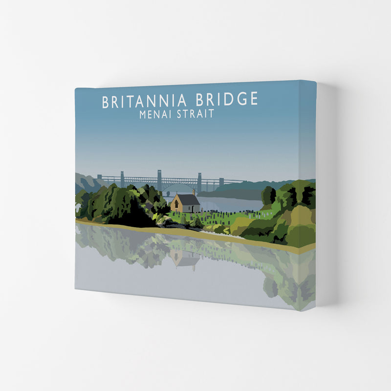 Britannia Bridge Art Print by Richard O'Neill Canvas