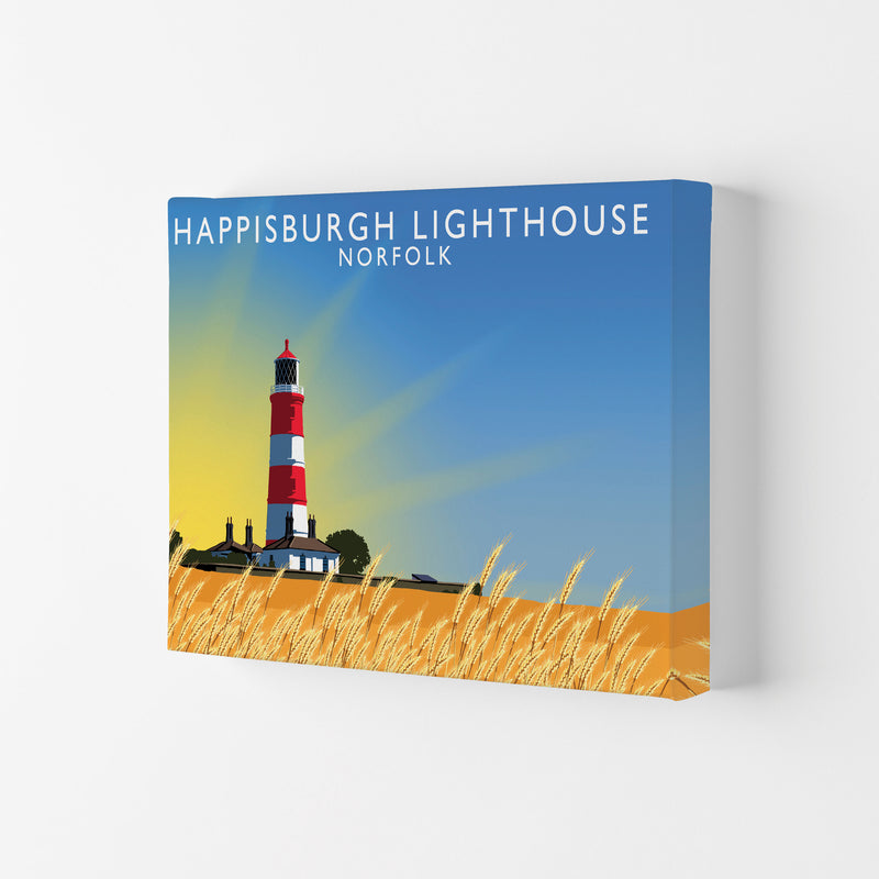 Hapisburgh Lighthouse Norfolk Art Print by Richard O'Neill, Framed Wall Art Canvas