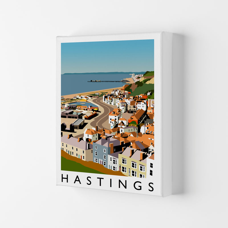 Hastings Framed Digital Art Print by Richard O'Neill Canvas