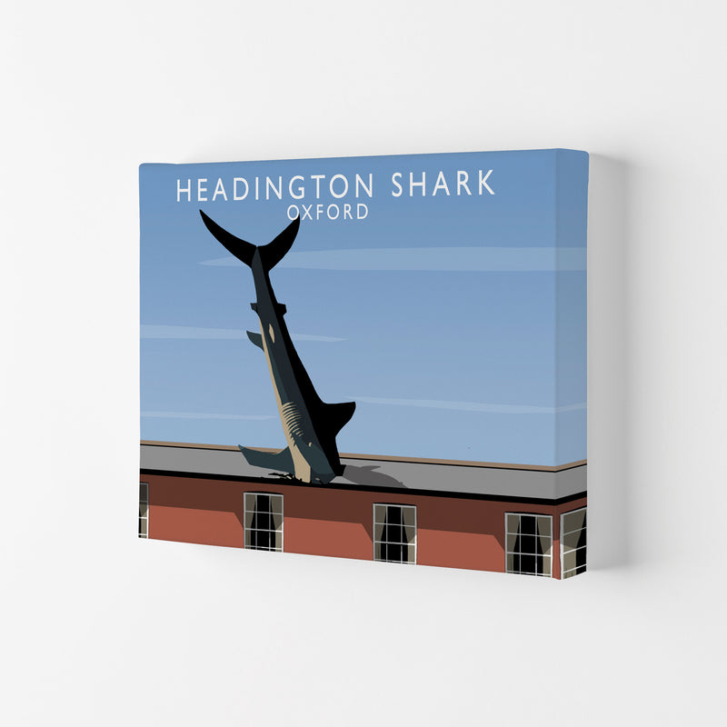 Headington Shark Oxford Travel Art Print by Richard O'Neill, Framed Wall Art Canvas