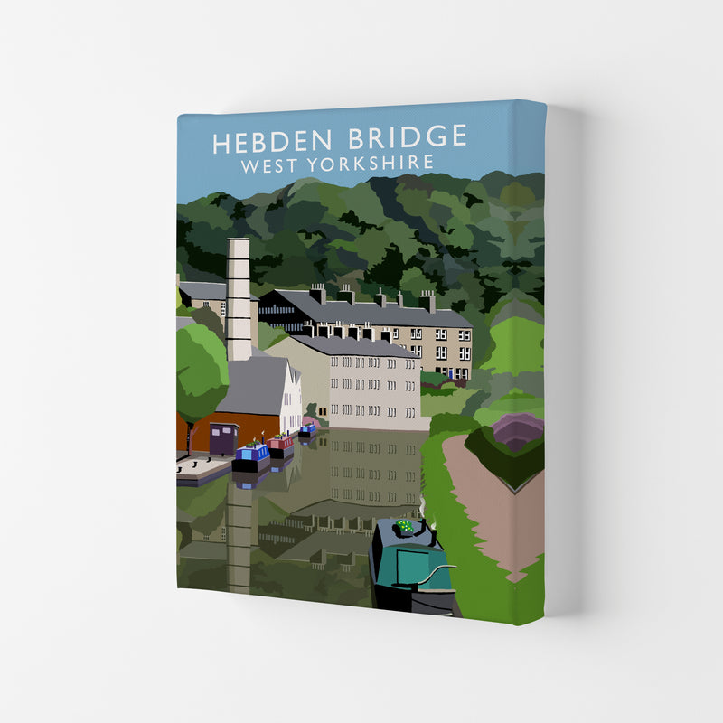 Hebden Bridge West Yorkshire Travel Art Print by Richard O'Neill Canvas