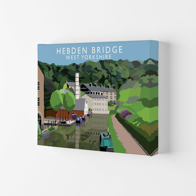 Hebden Bridge West Yorkshire Travel Art Print by Richard O'Neill Canvas