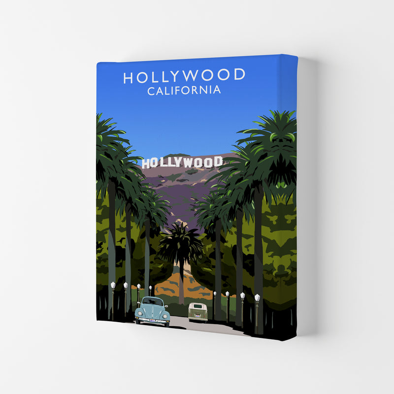 Hollywood California Travel Art Print by Richard O'Neill, Framed Wall Art Canvas
