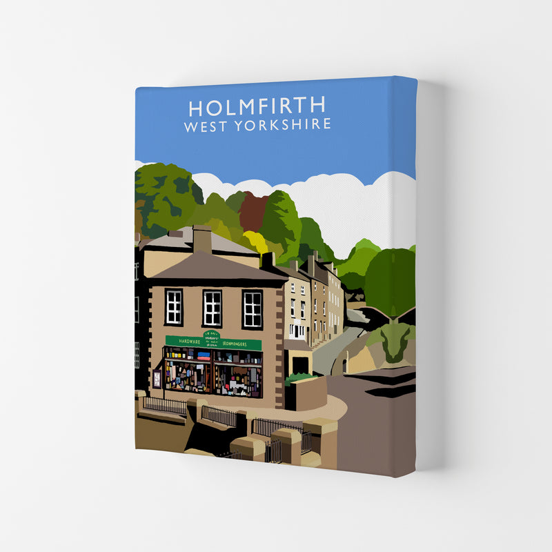 Holmfirth West Yorkshire Travel Art Print by Richard O'Neill Canvas