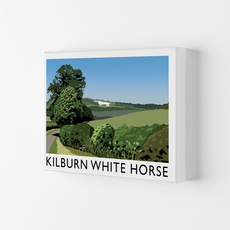 Kilburn White Horse Framed Digital Art Print by Richard O'Neill Canvas