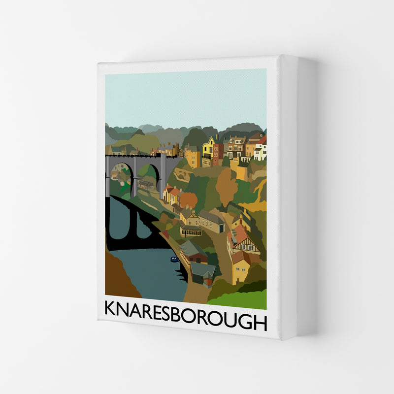 Knaresborough Digital Art Print by Richard O'Neill, Framed Wall Art Canvas