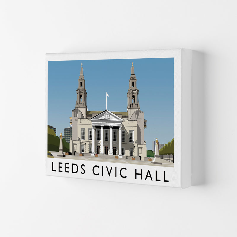 Leeds Civic Hall Digital Art Print by Richard O'Neill, Framed Wall Art Canvas