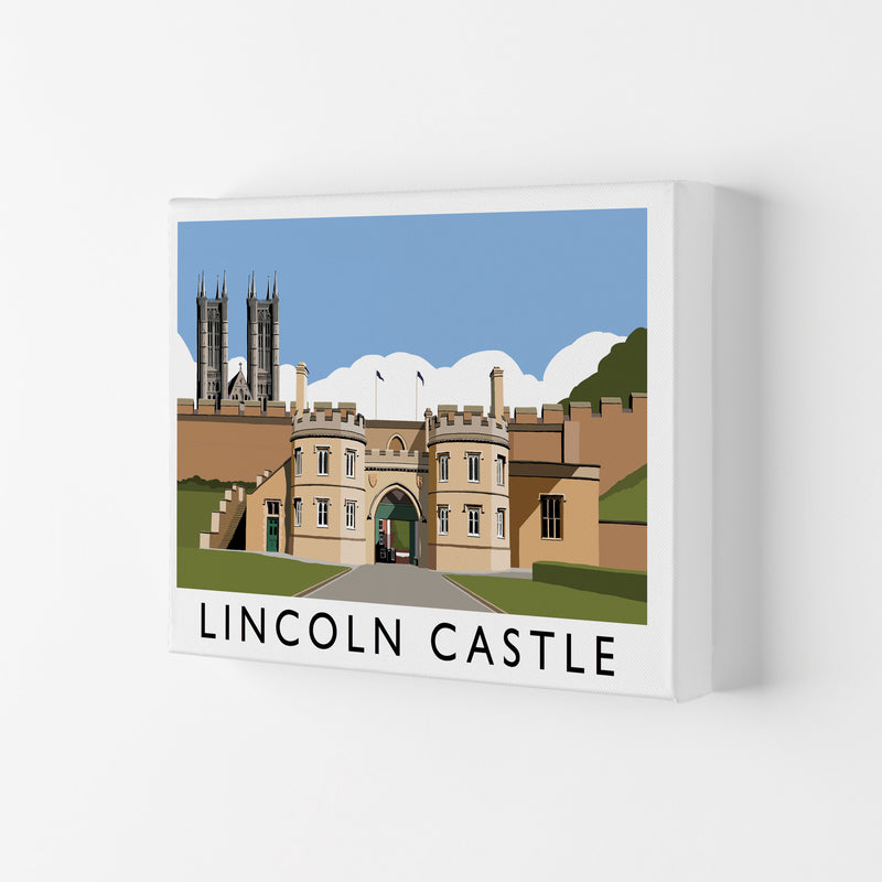 Lincoln Castle Travel Art Print by Richard O'Neill, Framed Wall Art Canvas