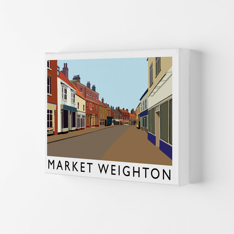 Market Weighton Travel Art Print by Richard O'Neill, Framed Wall Art Canvas