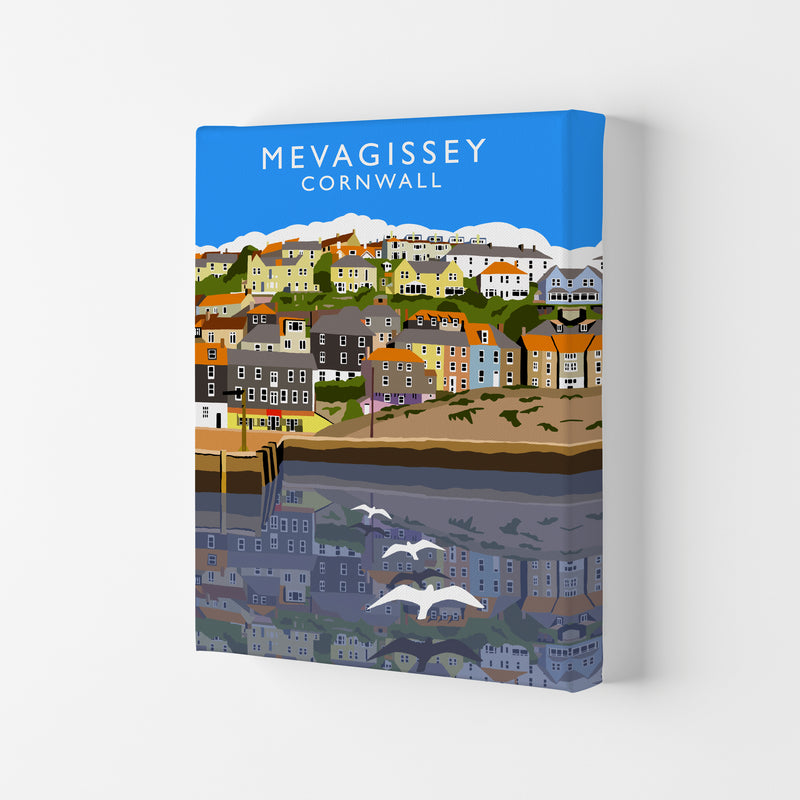 Mevagissey Cornwall Framed Digital Art Print by Richard O'Neill Canvas