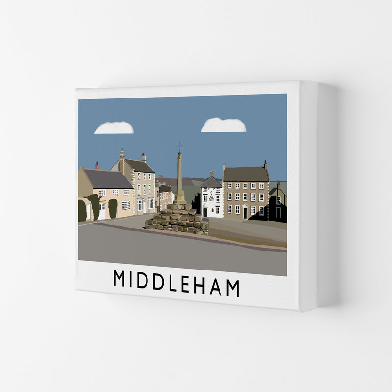 Middleham Travel Art Print by Richard O'Neill, Framed Wall Art Canvas