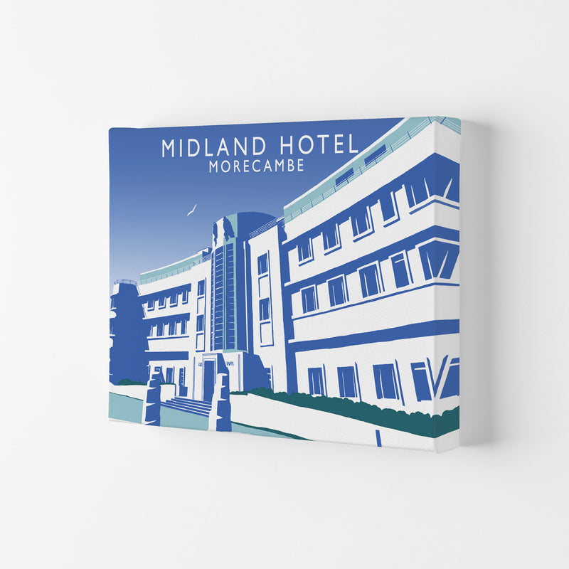 Midland Hotel Morecambe Travel Art Print by Richard O'Neill, Framed Wall Art Canvas