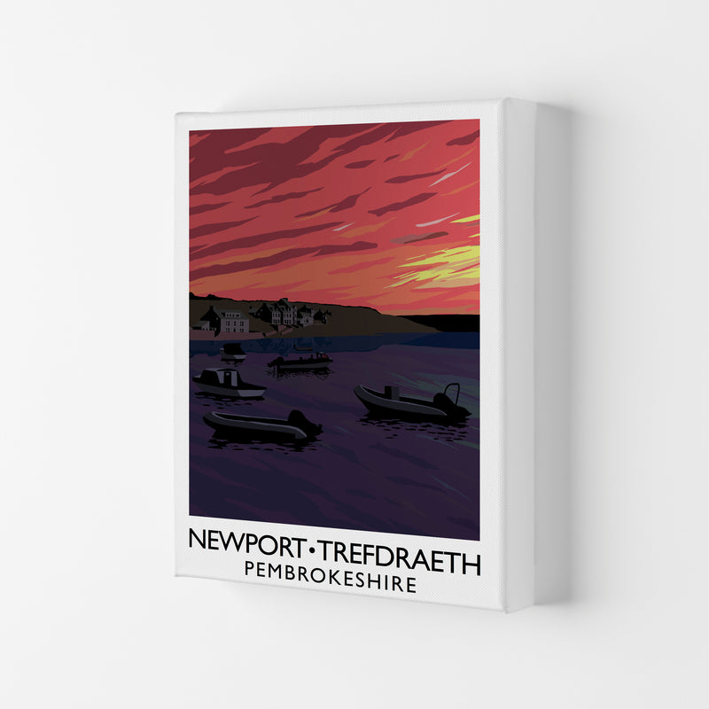 Newport Trefdraeth Pembrokeshire Travel Art Print by Richard O'Neill Canvas