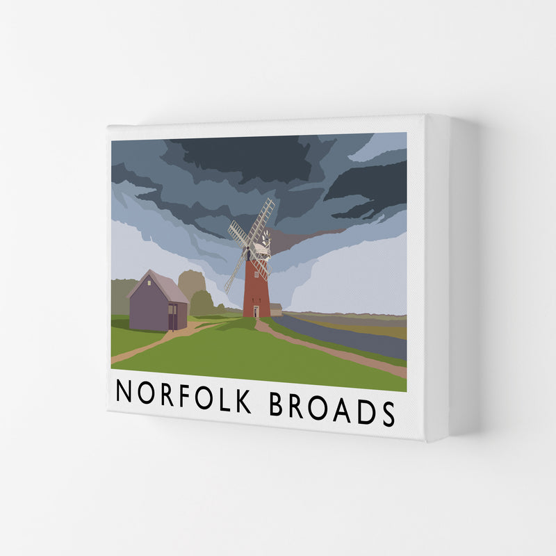 Norfolk Broads Framed Digital Art Print by Richard O'Neill Canvas