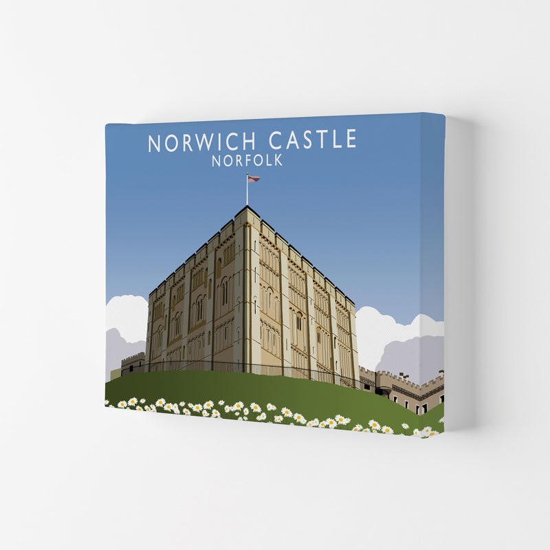 Norwich Castle Norfolk Travel Art Print by Richard O'Neill, Framed Wall Art Canvas