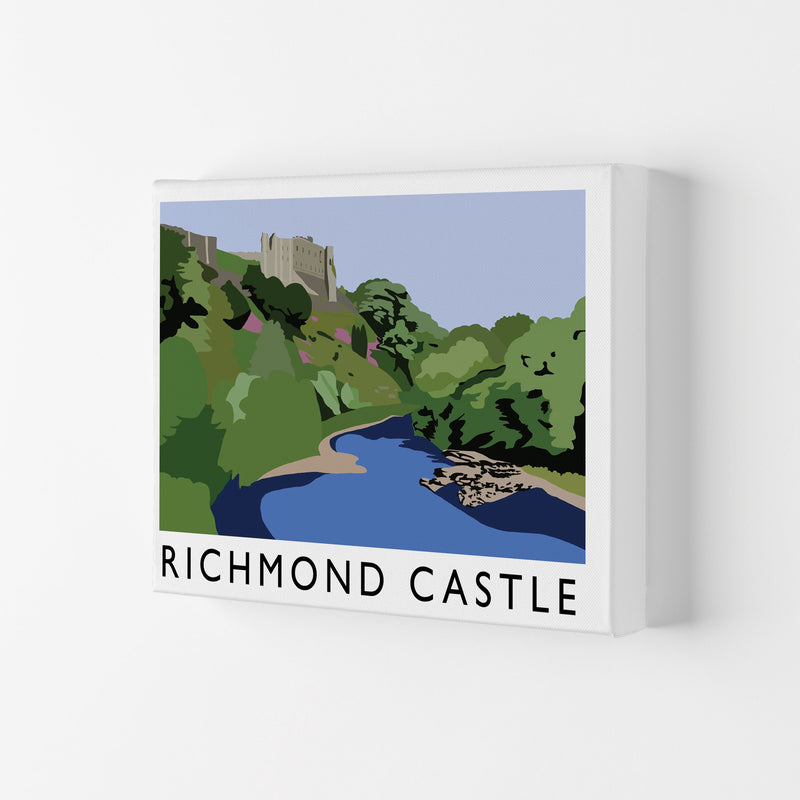 Richmond Castle Digital Art Print by Richard O'Neill, Framed Wall Art Canvas