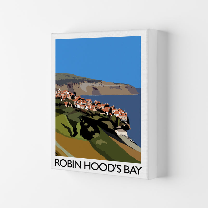 Robin Hood's Bay Travel Art Print by Richard O'Neill, Framed Wall Art Canvas