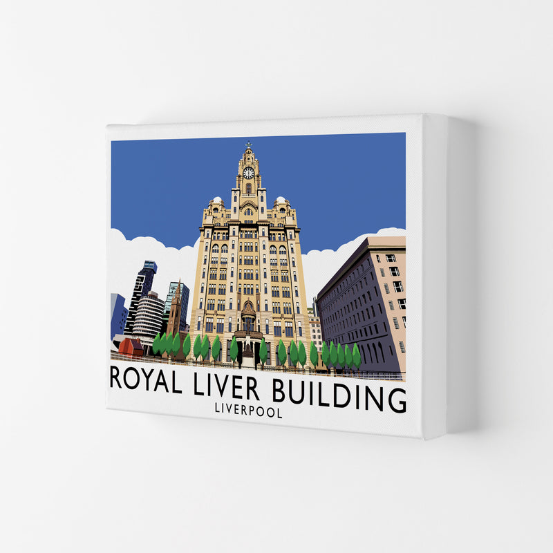 Royal Liver Building Liverpool Travel Art Print by Richard O'Neill Canvas