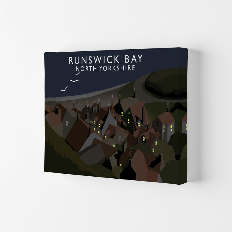 Runswick Bay North Yorkshrie Travel Art Print by Richard O'Neill Canvas