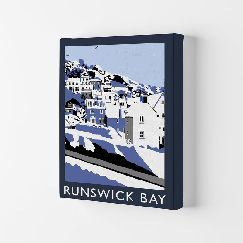 Runswick Bay Digital Art Print by Richard O'Neill, Framed Wall Art Canvas