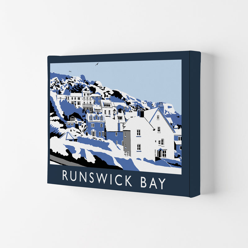 Runswick Bay Travel Art Print by Richard O'Neill, Framed Wall Art Canvas