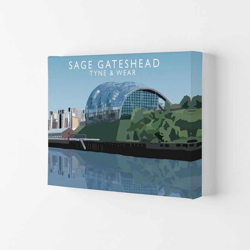 Sage Gateshead Tyne & Wear Travel Art Print by Richard O'Neill Canvas
