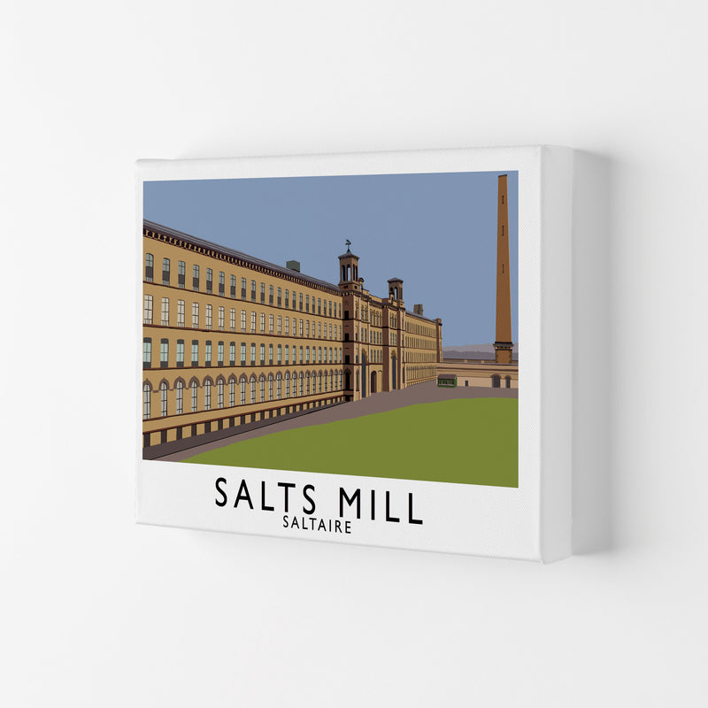 Salts Mill Travel Art Print by Richard O'Neill, Framed Wall Art Canvas