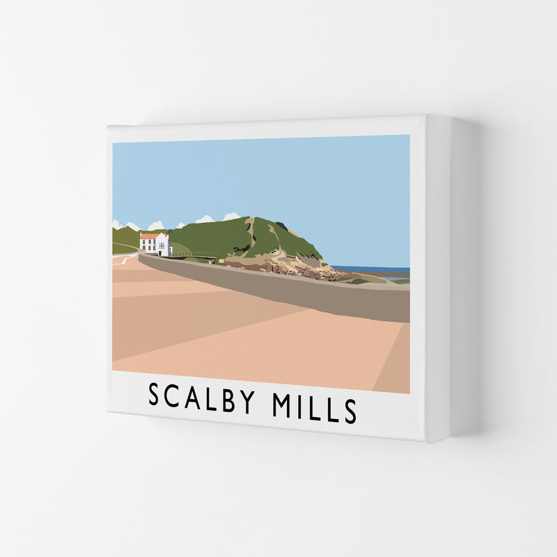 Scalby Mills Travel Art Print by Richard O'Neill, Framed Wall Art Canvas