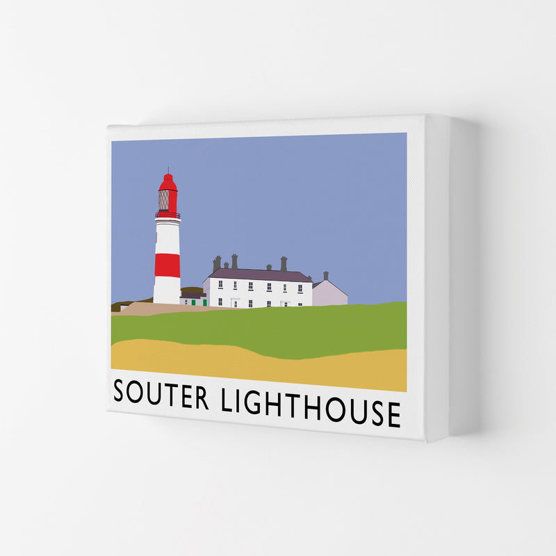 Souter Lighthouse Travel Art Print by Richard O'Neill, Framed Wall Art Canvas