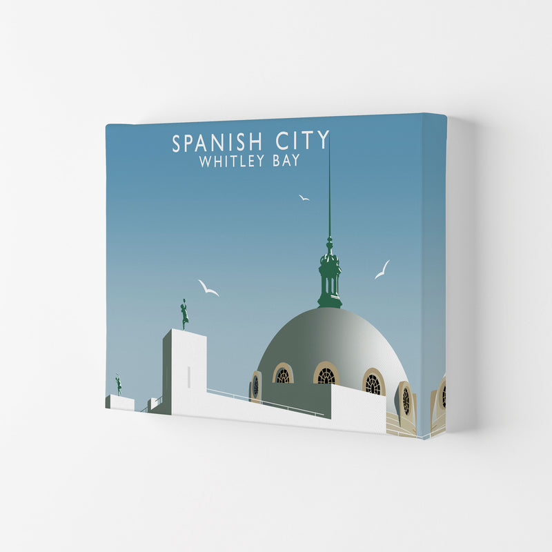Spanish City Whitley Bay Framed Digital Art Print by Richard O'Neill Canvas