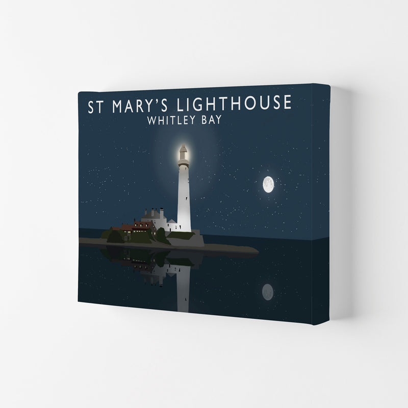 St Mary's Lighthouse Whitley Bay Framed Art Print by Richard O'Neill Canvas
