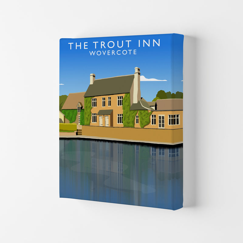 The Trout Inn Wolvercote Travel Art Print by Richard O'Neill Canvas