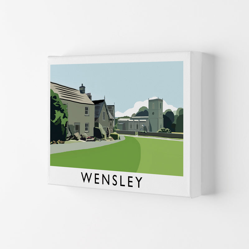 Wensley Travel Art Print by Richard O'Neill, Framed Wall Art Canvas