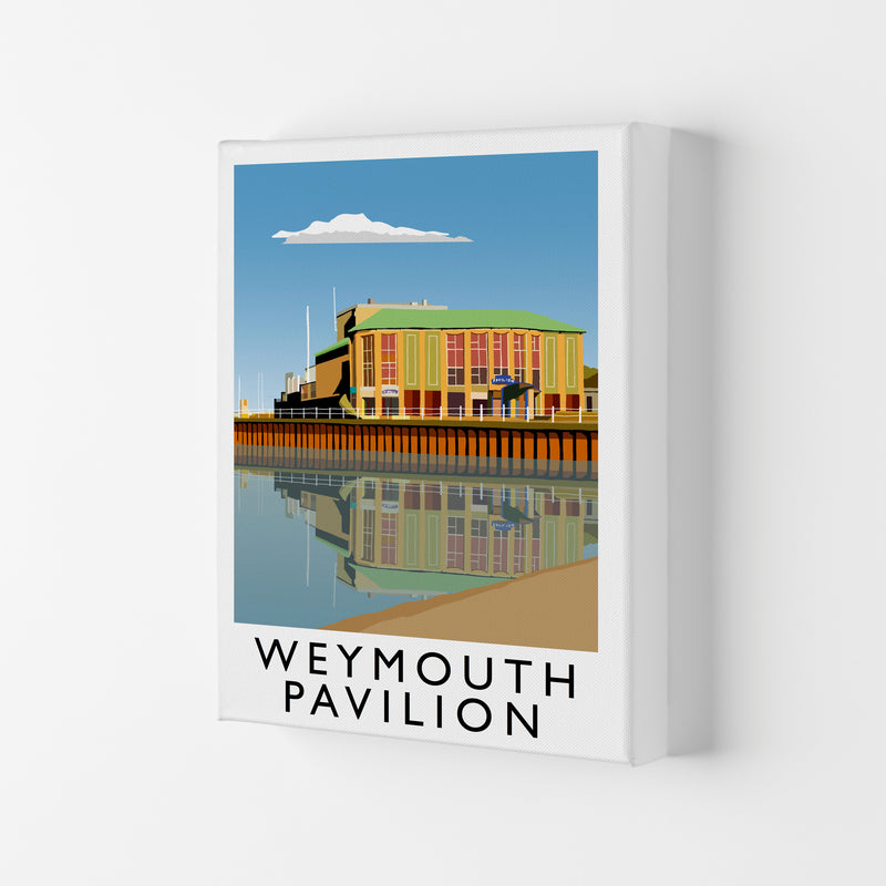 Weymouth Pavilion Travel Art Print by Richard O'Neill, Framed Wall Art Canvas