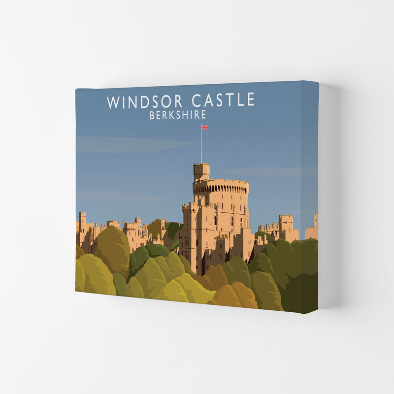 Windsor Castle Berkshire Travel Art Print by Richard O'Neill Canvas