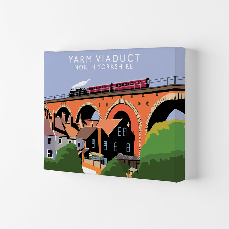 Yarm Viaduct North Yorkshire Travel Art Print by Richard O'Neill Canvas