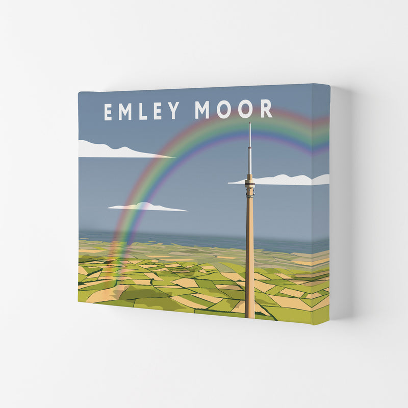 Emley Moor Framed Digital Art Print by Richard O'Neill Canvas