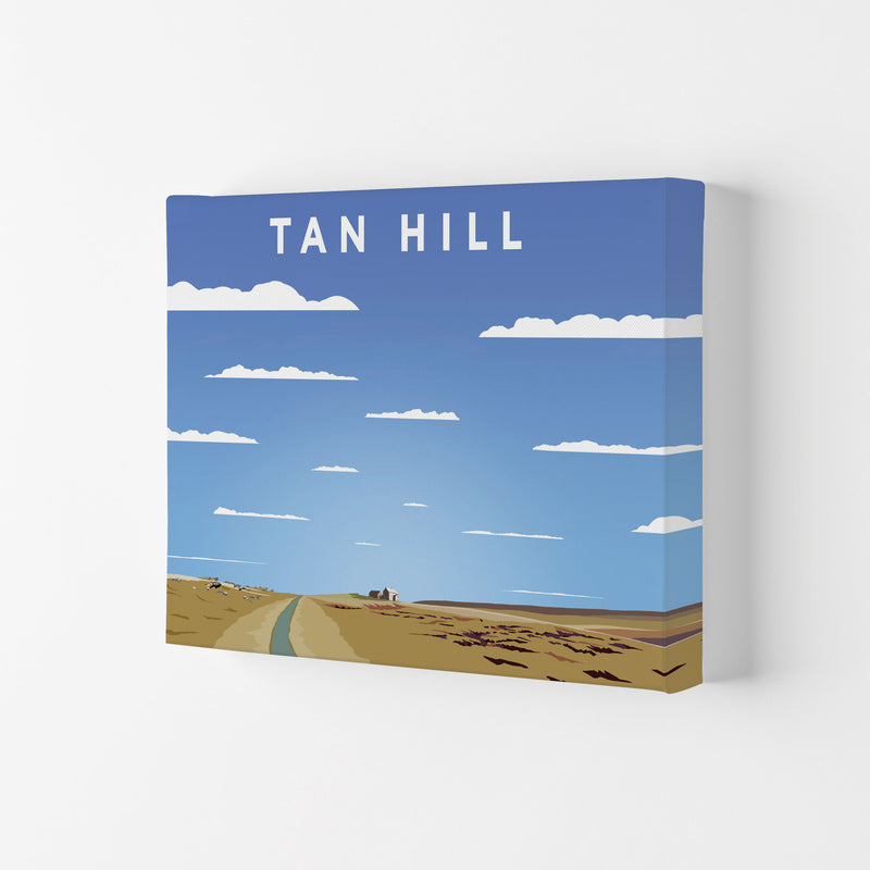 Tan Hill Digital Art Print by Richard O'Neill, Framed Wall Art Canvas